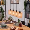 Soungou Hanglamp, Hanglamp Natuurlijke kleuren, Zwart, 4-lichts