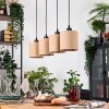 Soungou Hanglamp, Hanglamp Natuurlijke kleuren, Zwart, 4-lichts