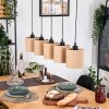 Soungou Hanglamp, Hanglamp Natuurlijke kleuren, Zwart, 5-lichts
