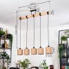 Soungou Hanglamp, Hanglamp Natuurlijke kleuren, Zwart, 5-lichts