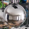 Koyoto Hanglamp, Kogellampje, Hanglamp Chroom, Rookkleurig, 6-lichts