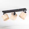 Sabadim Plafondlamp, Plafondspot Zwart, 3-lichts