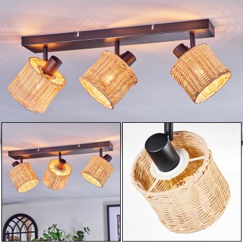 Cavaca Plafondlamp, Plafondspot Zwart, 3-lichts