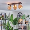 Bongal Plafondlamp, Plafondspot Zwart, 3-lichts
