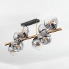 Ripoll Plafondlamp, Kogellampje Goud, Zwart, 8-lichts