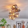 Ripoll Plafondlamp, Kogellampje Goud, Zwart, 8-lichts