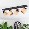 Lindberg Plafondlamp, Plafondspot Zwart, 4-lichts