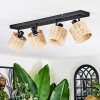 Cavaca Plafondlamp, Plafondspot Zwart, 4-lichts