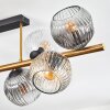 Ripoll Plafondlamp, Kogellampje Goud, Zwart, 8-lichts