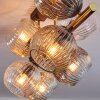 Ripoll Plafondlamp, Kogellampje Goud, Zwart, 8-lichts