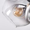 Ripoll Plafondlamp, Kogellampje Amber, Duidelijk, Rookkleurig, 3-lichts