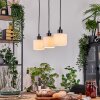 Bassagoda Hanglamp, Hanglamp Natuurlijke kleuren, Zwart, 3-lichts