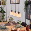 Bassagoda Hanglamp, Hanglamp Natuurlijke kleuren, Zwart, 3-lichts
