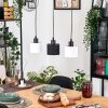 Bassagoda Hanglamp, Hanglamp Natuurlijke kleuren, Zwart, 3-lichts