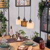 Bassagoda Hanglamp, Hanglamp Natuurlijke kleuren, Zwart, 3-lichts