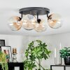 Chehalis Plafondlamp, Kogellampje Amber, Duidelijk, 4-lichts