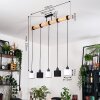 Bassagoda Hanglamp, Hanglamp Natuurlijke kleuren, Zwart, 5-lichts
