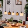 Bassagoda Hanglamp, Hanglamp Natuurlijke kleuren, Zwart, 5-lichts