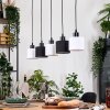 Bassagoda Hanglamp, Hanglamp Natuurlijke kleuren, Zwart, 5-lichts