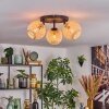 Basto Plafondlamp, Kogellampje Natuurlijke kleuren, 3-lichts