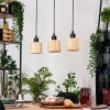 Cavaca Hanglamp, Hanglamp Natuurlijke kleuren, Zwart, 3-lichts