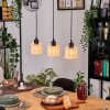 Cavaca Hanglamp, Hanglamp Natuurlijke kleuren, Zwart, 3-lichts