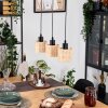 Cavaca Hanglamp, Hanglamp Natuurlijke kleuren, Zwart, 3-lichts