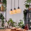 Cavaca Hanglamp, Hanglamp Natuurlijke kleuren, Zwart, 3-lichts