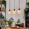 Cavaca Hanglamp, Hanglamp Natuurlijke kleuren, Zwart, 3-lichts