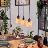 Cavaca Hanglamp, Hanglamp Natuurlijke kleuren, Zwart, 3-lichts