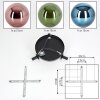 Gastor Plafondlamp, Kogellampje Blauw, Groen, Koperkleurig, 3-lichts