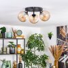 Koyoto Plafondlamp, Kogellampje Amber, 3-lichts