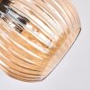 Koyoto Plafondlamp, Kogellampje Amber, 3-lichts
