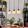 Bassagoda Hanglamp, Hanglamp Natuurlijke kleuren, Zwart, 3-lichts