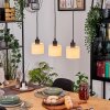 Bassagoda Hanglamp, Hanglamp Natuurlijke kleuren, Zwart, 3-lichts