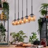 Koyoto Hanglamp, Kogellampje, Hanglamp Natuurlijke kleuren, Zwart, 5-lichts
