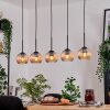 Koyoto Hanglamp, Kogellampje, Hanglamp Natuurlijke kleuren, Zwart, 5-lichts