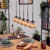 Koyoto Hanglamp, Kogellampje, Hanglamp Natuurlijke kleuren, Zwart, 5-lichts