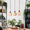 Granja Hanglamp, Hanglamp Natuurlijke kleuren, Zwart, 3-lichts