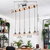 Koyoto Hanglamp, Kogellampje, Hanglamp Natuurlijke kleuren, Zwart, 5-lichts