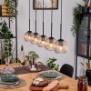 Koyoto Hanglamp, Kogellampje, Hanglamp Natuurlijke kleuren, Zwart, 5-lichts