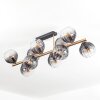 Koyoto Plafondlamp, Kogellampje Goud, Zwart, 10-lichts