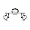 Wofi MORGAN Plafond spot LED Chroom, 2-lichts