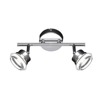 Wofi MORGAN Plafond spot LED Chroom, 2-lichts