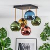 Koyoto Plafondlamp, Kogellampje Goud, Zwart, 5-lichts