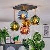 Koyoto Plafondlamp, Kogellampje Goud, Zwart, 5-lichts
