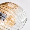 Ripoll Plafondlamp, Kogellampje Amber, Duidelijk, 3-lichts
