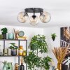 Ripoll Plafondlamp, Kogellampje Amber, Duidelijk, 3-lichts