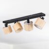 Bongal Plafondlamp, Plafondspot Zwart, 4-lichts