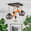Koyoto Plafondlamp, Kogellampje Goud, Zwart, 5-lichts